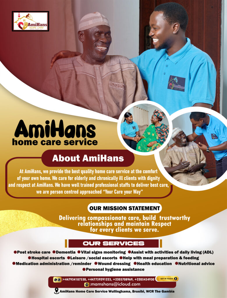 AmiHans home Care Services Flyer